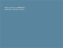 Tablet Screenshot of lokum.pl